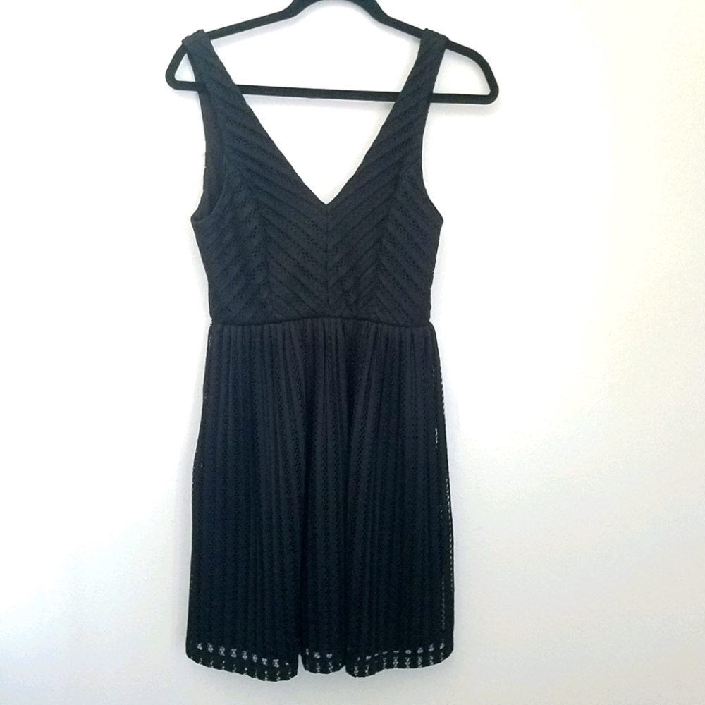 Altar'd State Black Fit & Flare  Dress